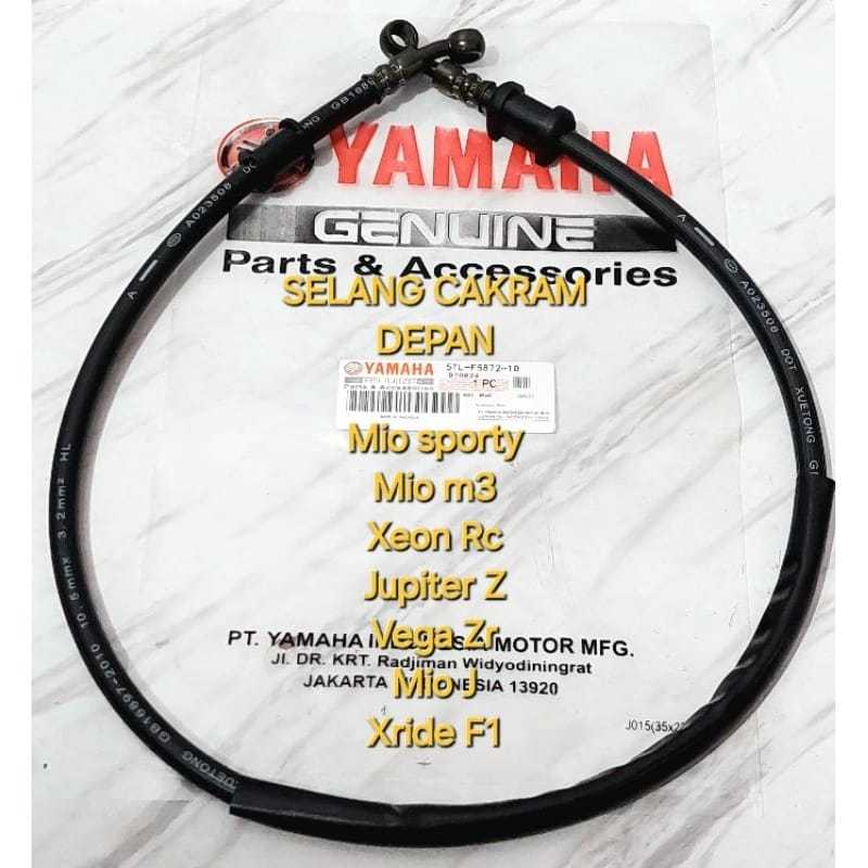 SELANG REM CAKRAM DEPAN MIO JUPITER VEGA ZR MIO M3 85CM 5TL-F5872-10 ORIGINAL