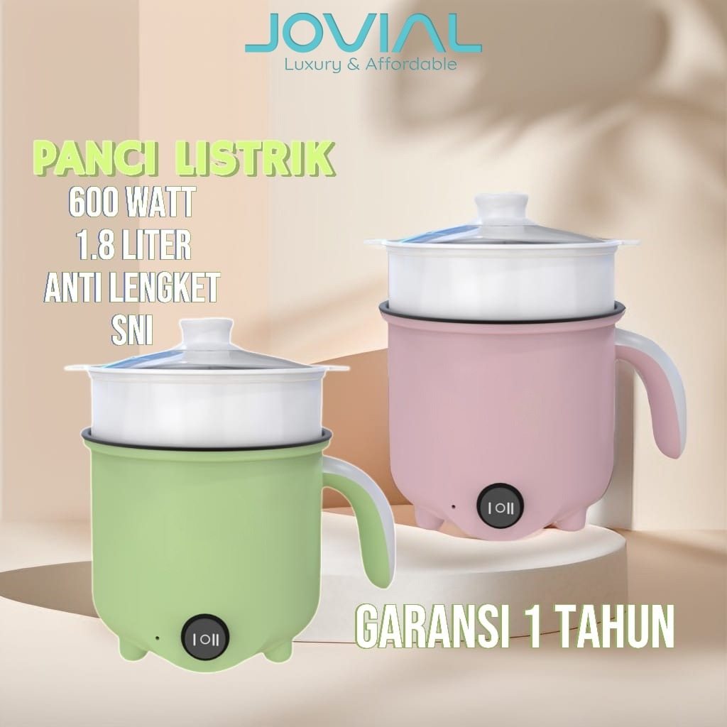 {PENGIRIMAN 24 JAM} Jovial Panci Listrik Serbaguna Portable Electric Cooker Frying Pan Multifungsi