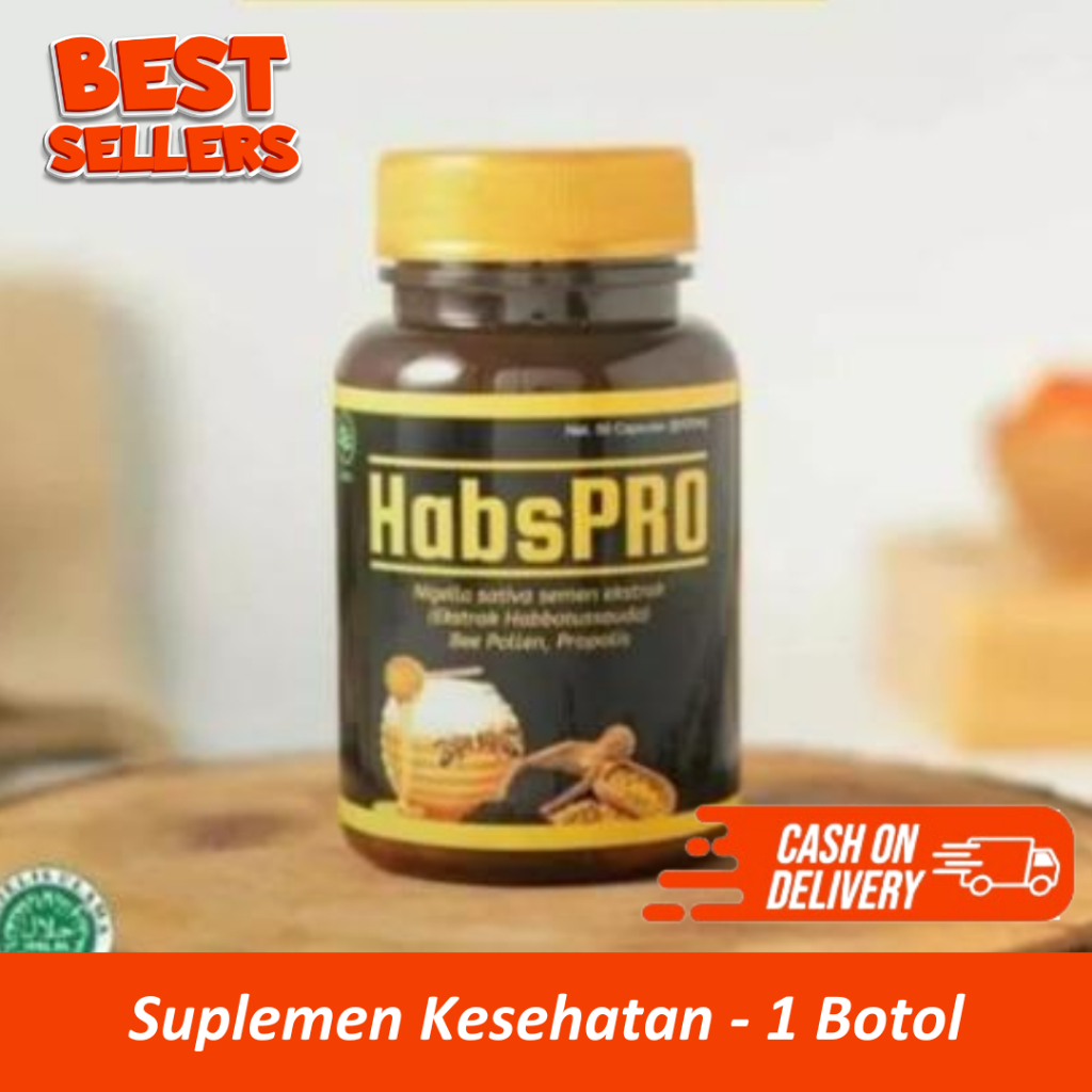 Obat herbal Habbatusaudah - Suplemen Kesehatan - 1 Botol 55 Kapsul - Pro Habs -  Khasiat Habbatusaud