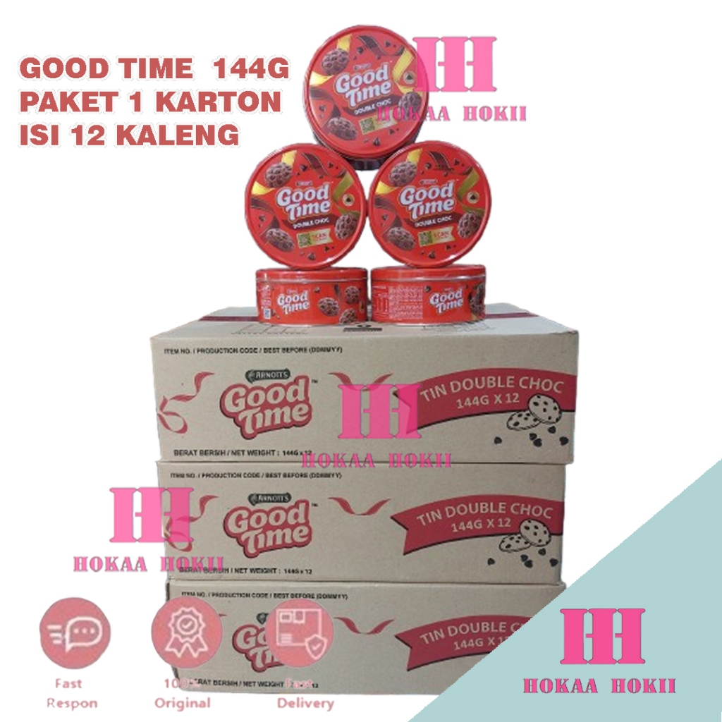 

Good Time Double Choc chocolate Kaleng Paket !1 Karton Isi 12 Kaleng