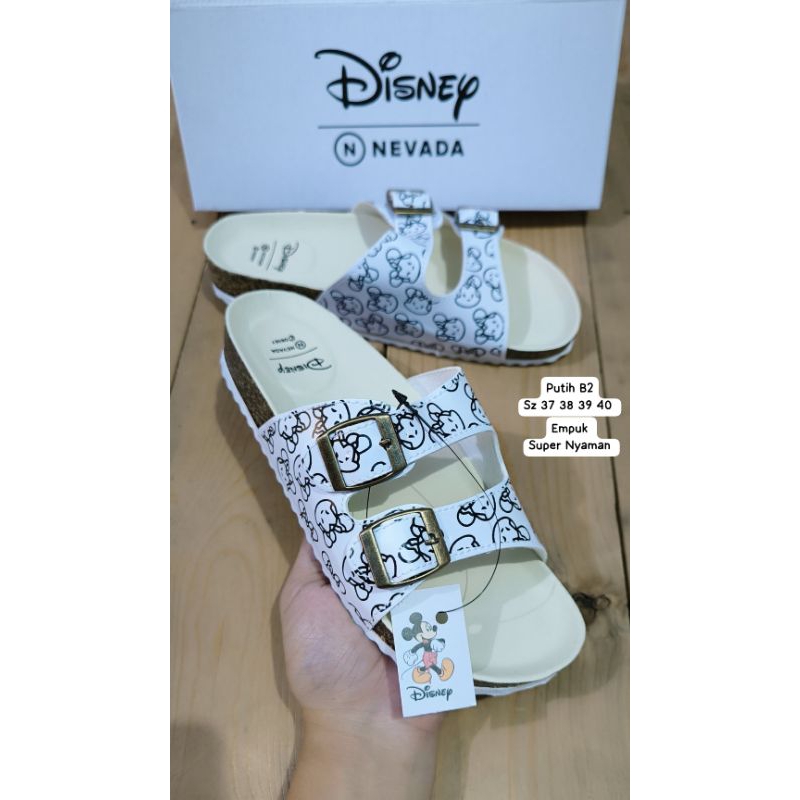 Sandal Slop Disney Wanita Dewasa Original Brand Nevada X Disney