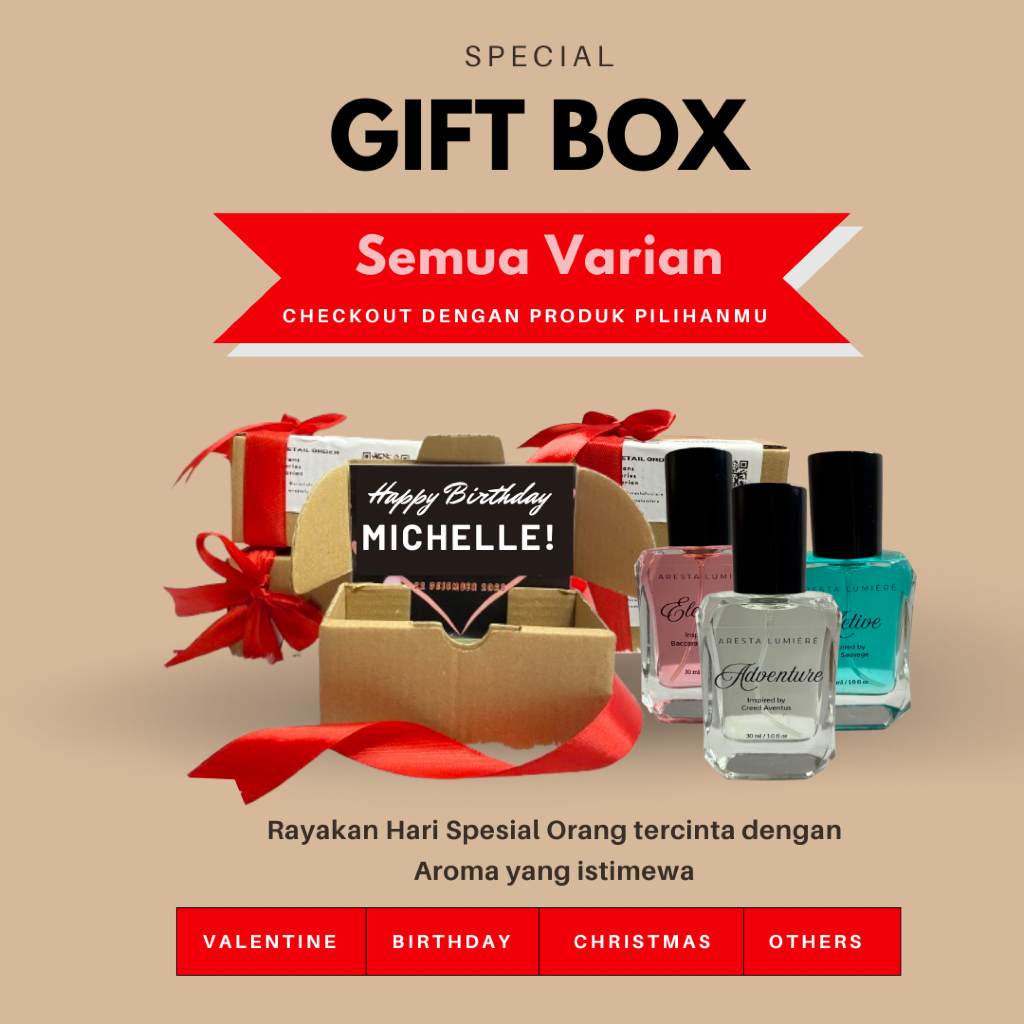 

Aresta Lumiéré Gift Box Souvenir Kado Hadiah
