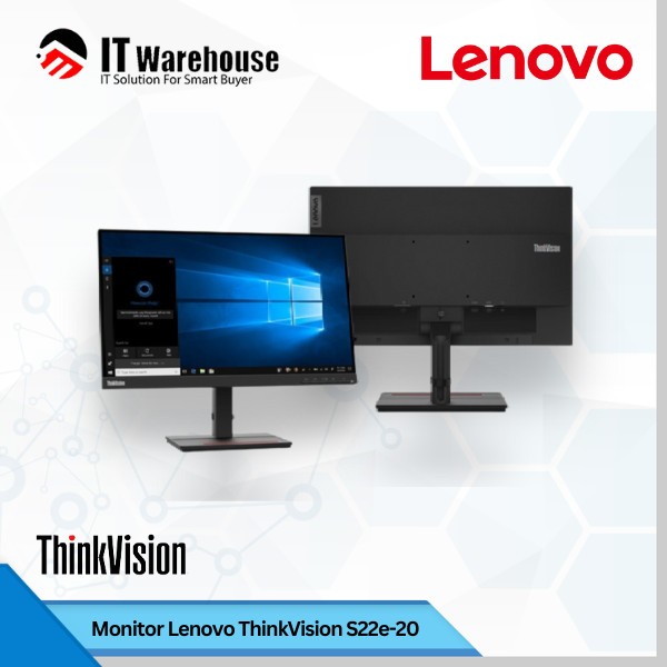 Lenovo ThinkVision S22e-20 | 21.5" FHD Monitor | HDMI VGA