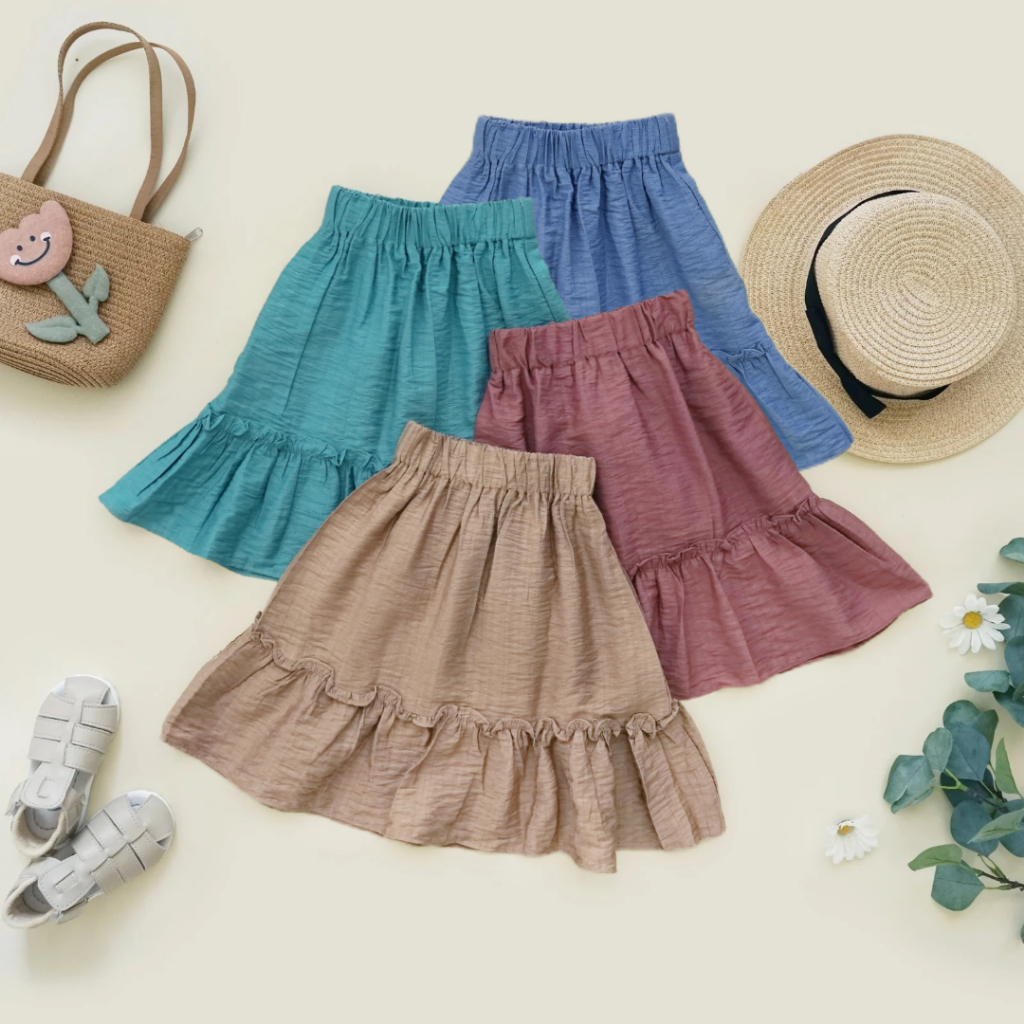 LITTLE CAIM - Catalina skirt rok anak perempuan rok anak cewek bawahan anak cewek bawahan anak perem