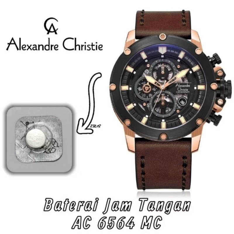 baterai jam tangan original Alexandre Christie AC 6564 MC