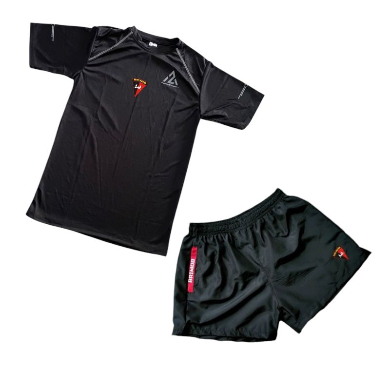 Setelan olahraga pria Brimob / kaos dan celana Brimob / kaos dry fit Brimob / celana olahraga pria b