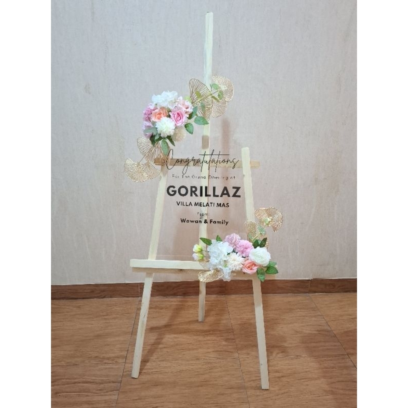 Custom Papan Bunga Akrilik | Hadiah Pembukaan Toko | Papan Bunga Akrilik Kekinian