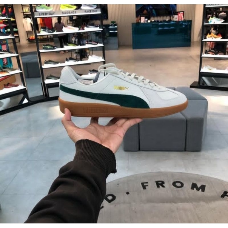 PUMA PALERMO MAN SIZE WHITE - GREEN