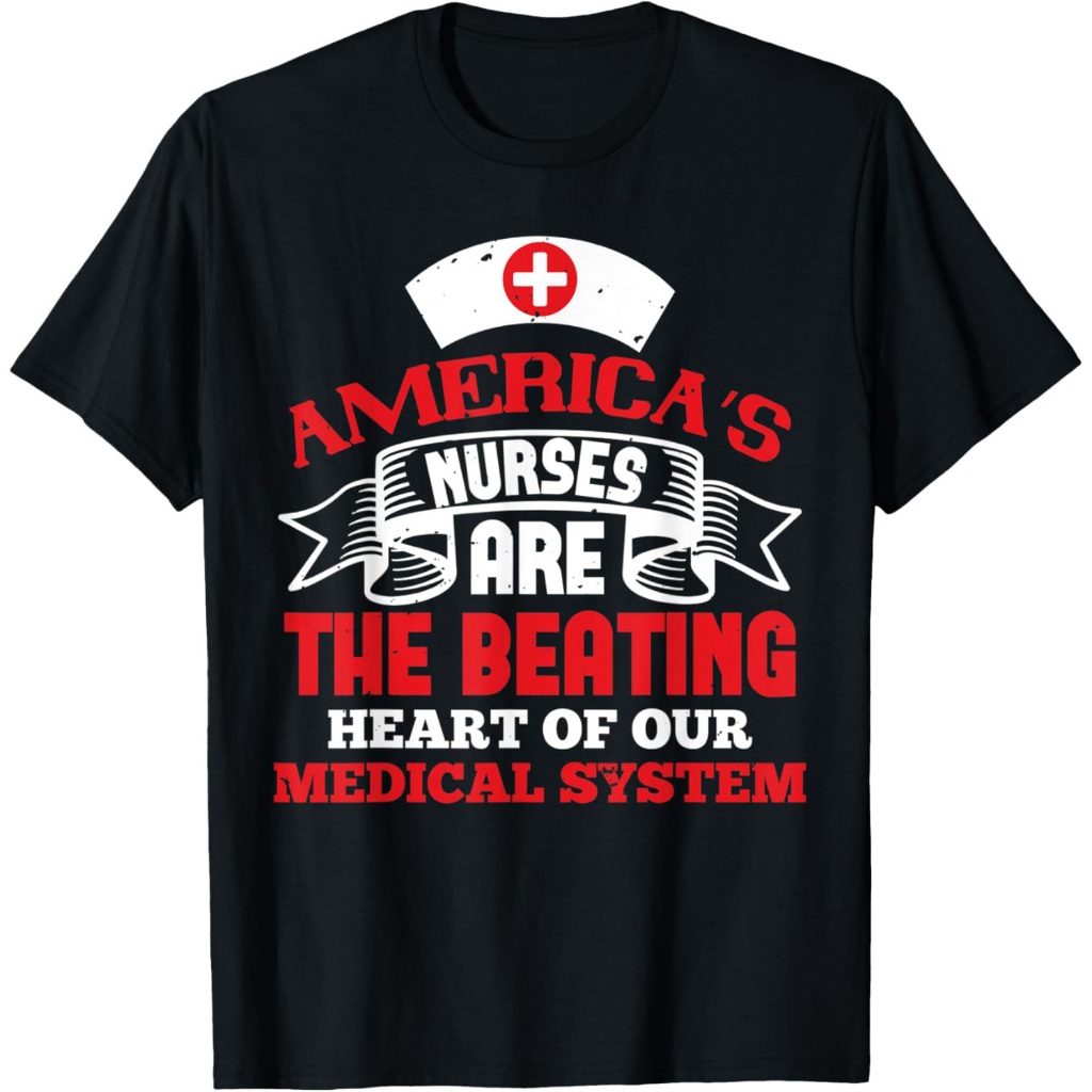 Perawat Medis - Perawat AS Jantung Berdetak Kaos hadiah