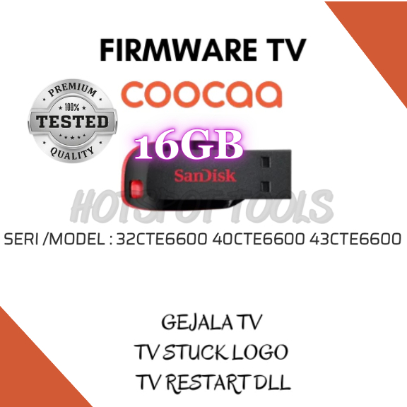 Firmware usb coocaa 32CTE6600 40CTE6600 43CTE6600 LED SMART TV