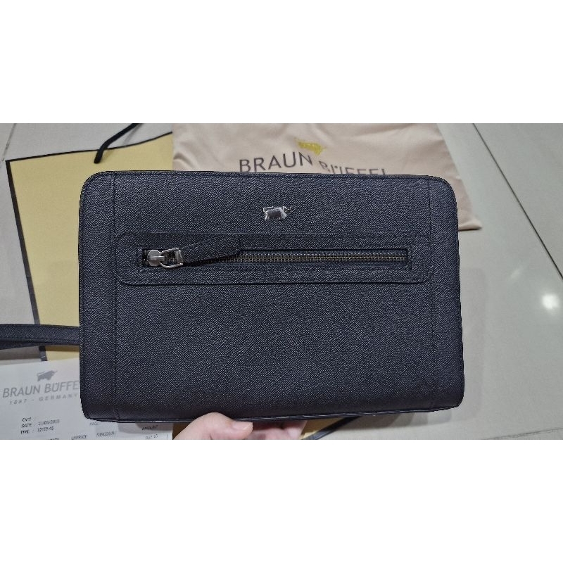 Tas clutch Braun Buffel Original