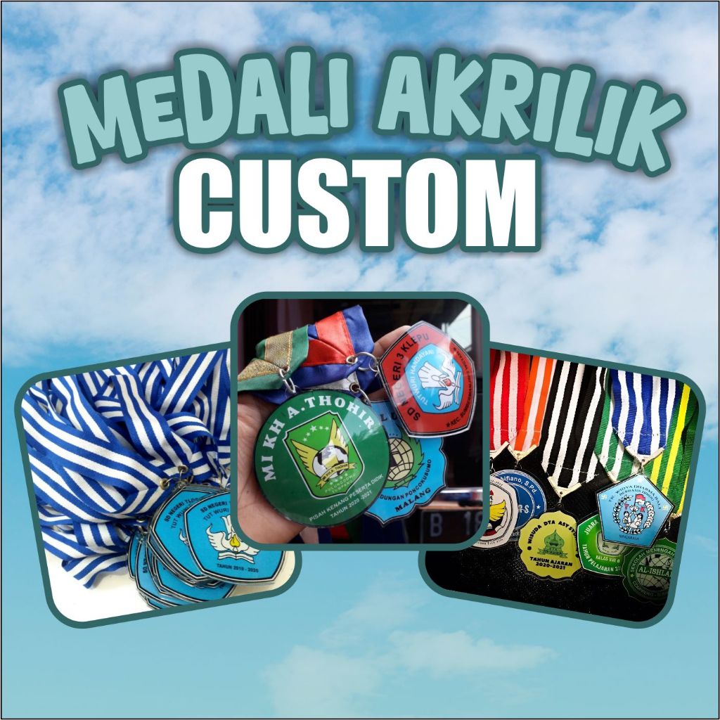 

custom medali akrilik dilapisi resin berkualitas