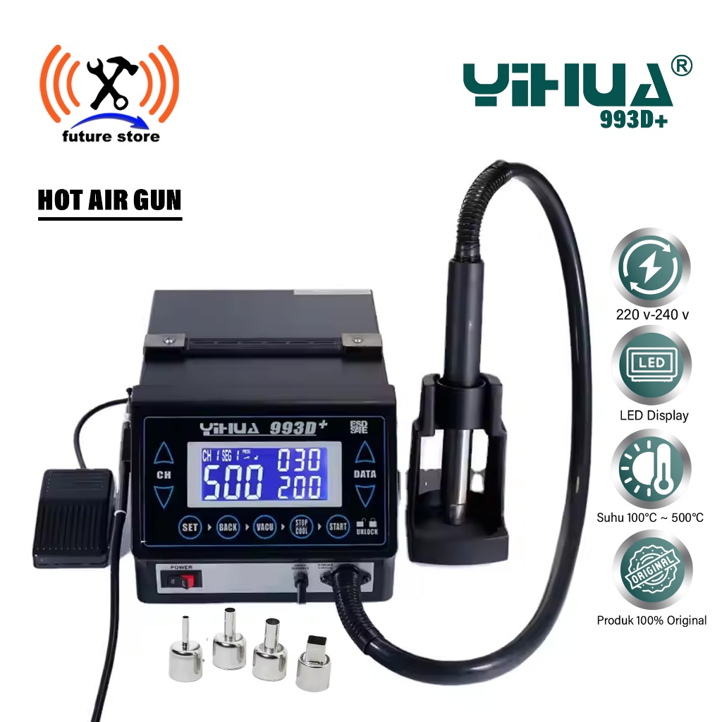 YIHUA 993D+ Upgrade Version Blower - Vacum Suction Pen Original