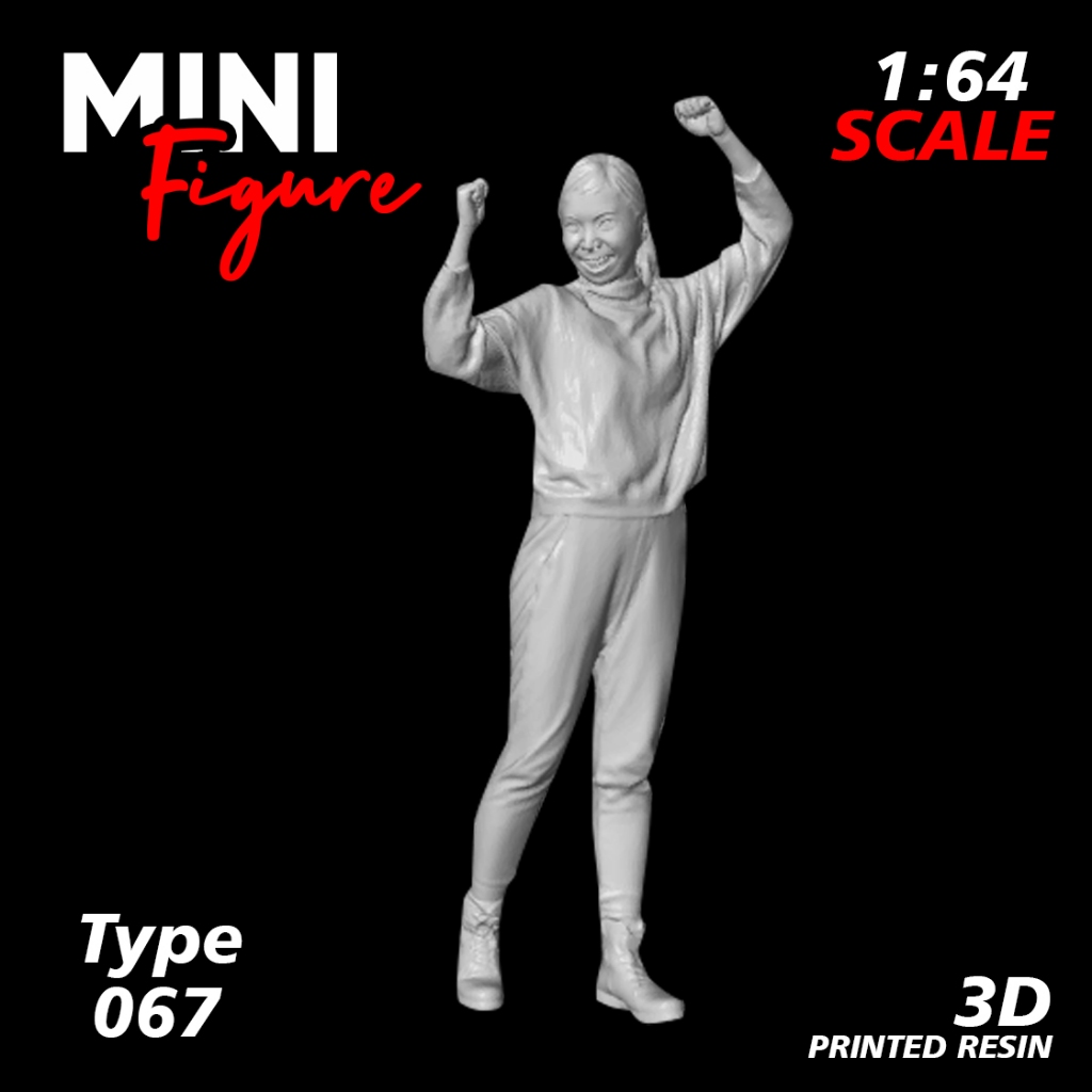 Mini Figure Diorama skala 1/64 / Figure Diecast / Miniatur Diorama / Figure 067 UNPAINTED