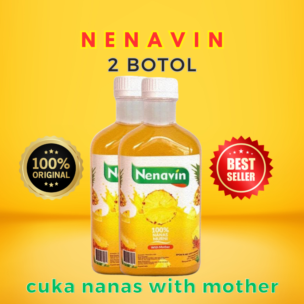 

Nenavin Cuka Nanas dengan Biang Paket 2 Botol