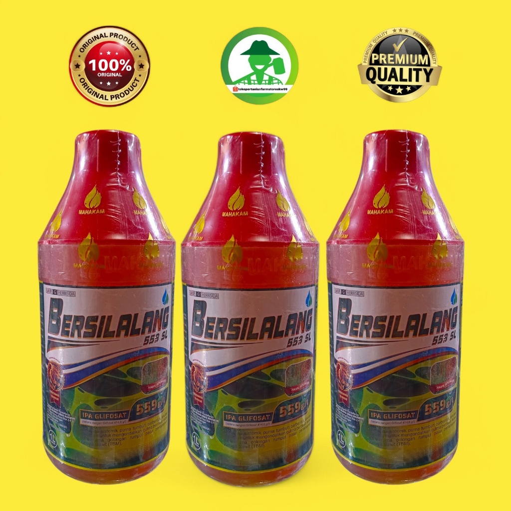 HERBISIDA BERSILALANG 559 SL 1 LITER MAHAKAM/RACUN KUNING SISTEMIK GULMA LEBAR RUMPUT KELAPA SAWIT 1