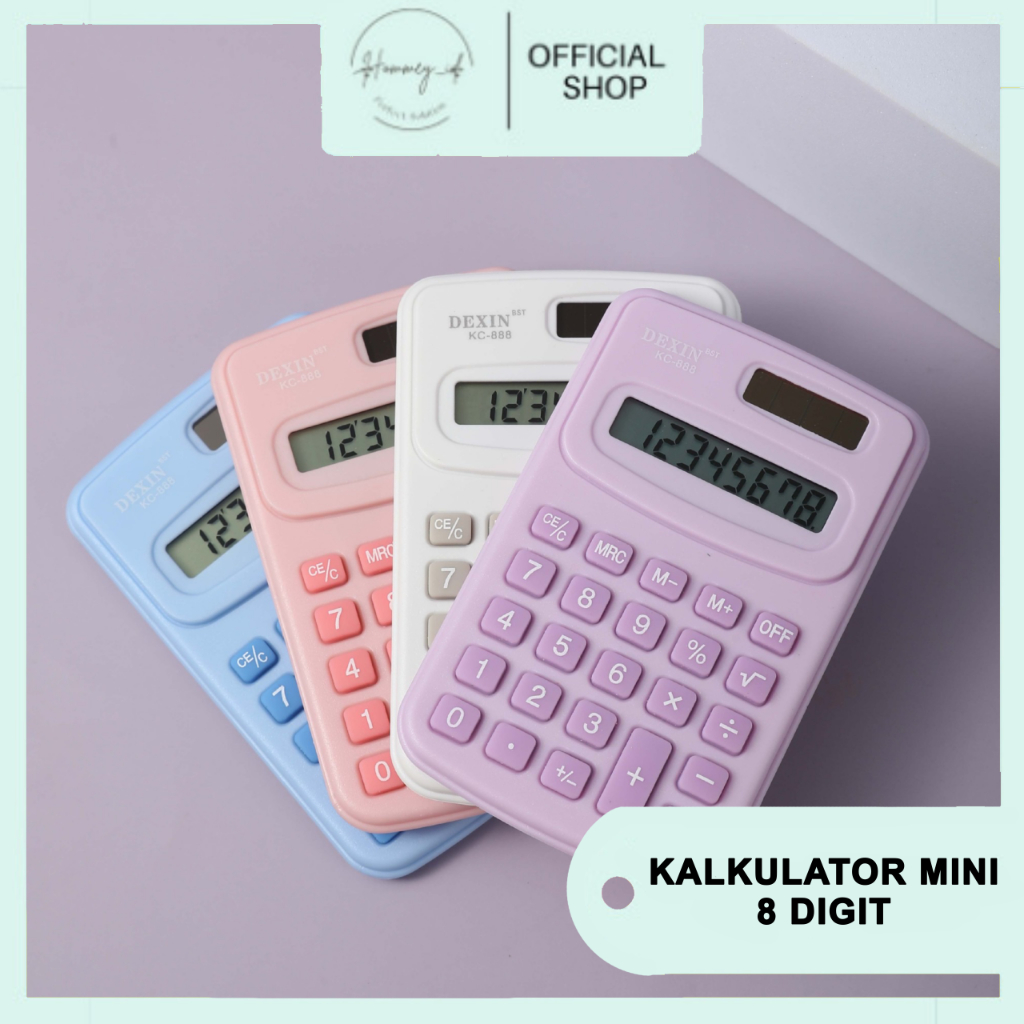 

HOMMEY ID - KALKULATOR KECIL 8 DIGIT | CALCULATOR MINI POCKET PASTEL | KALKULATOR SAKU