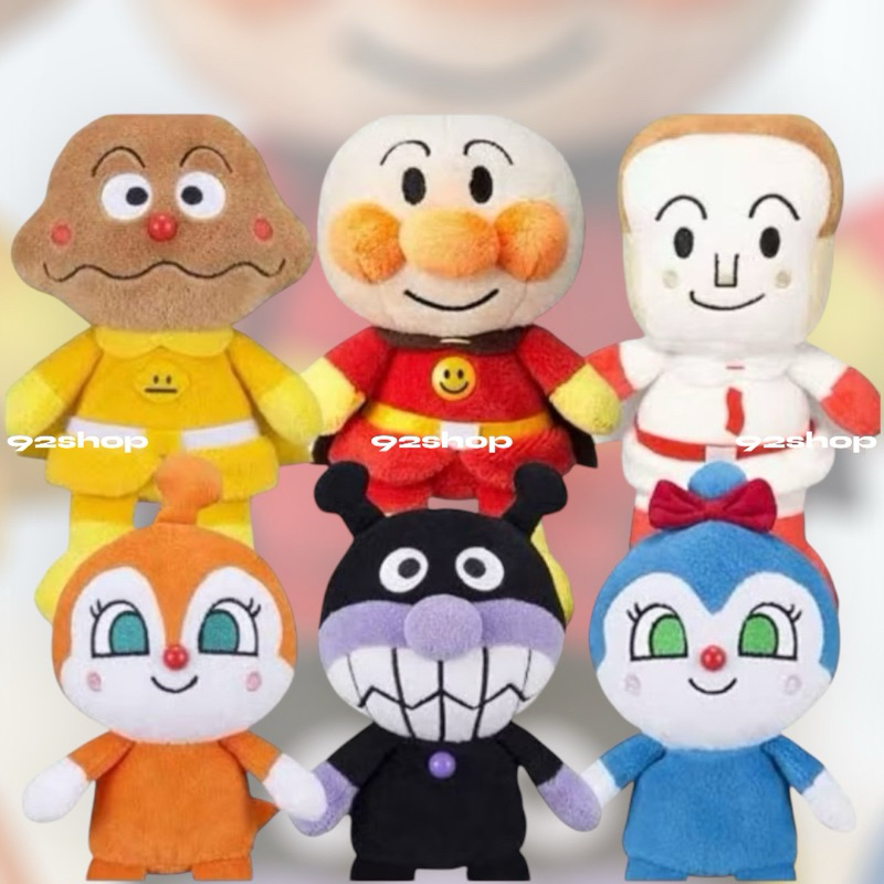 Boneka anpanman jumbo original Sega Toys boneka teman anpanman boneka keluarga Anpanman & friends