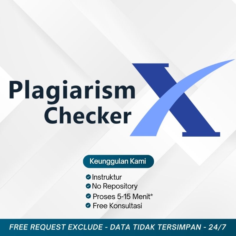 Plagiarism Checker X Ver 9XX / Cek Plagiasi / Plagiat / Plagiarism