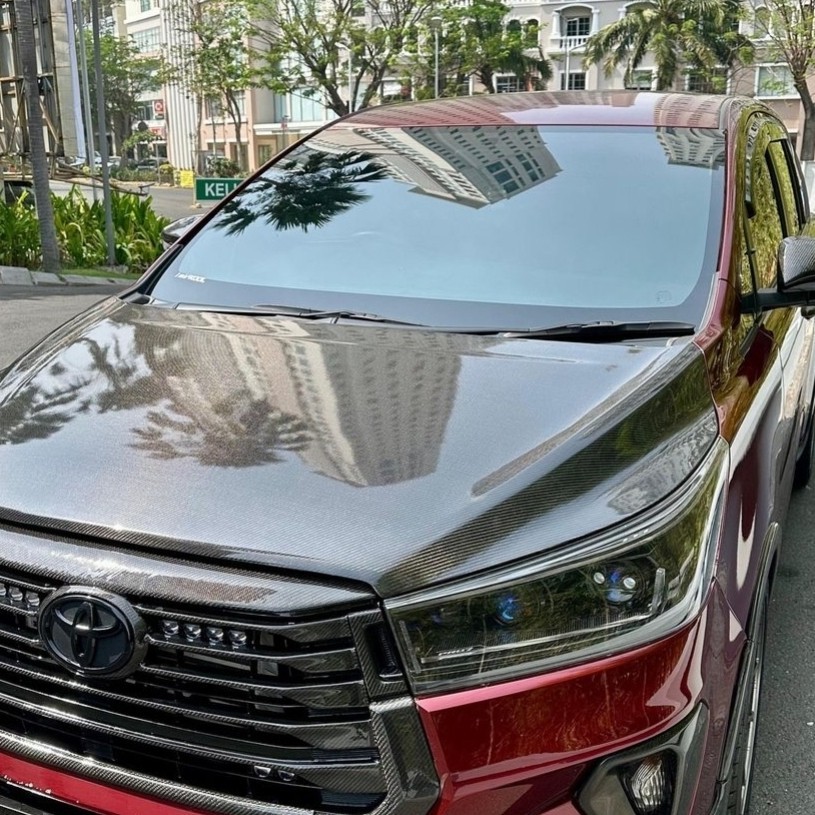 Kap Mesin Toyota Innova Reborn model OEM Carbon Kevlar