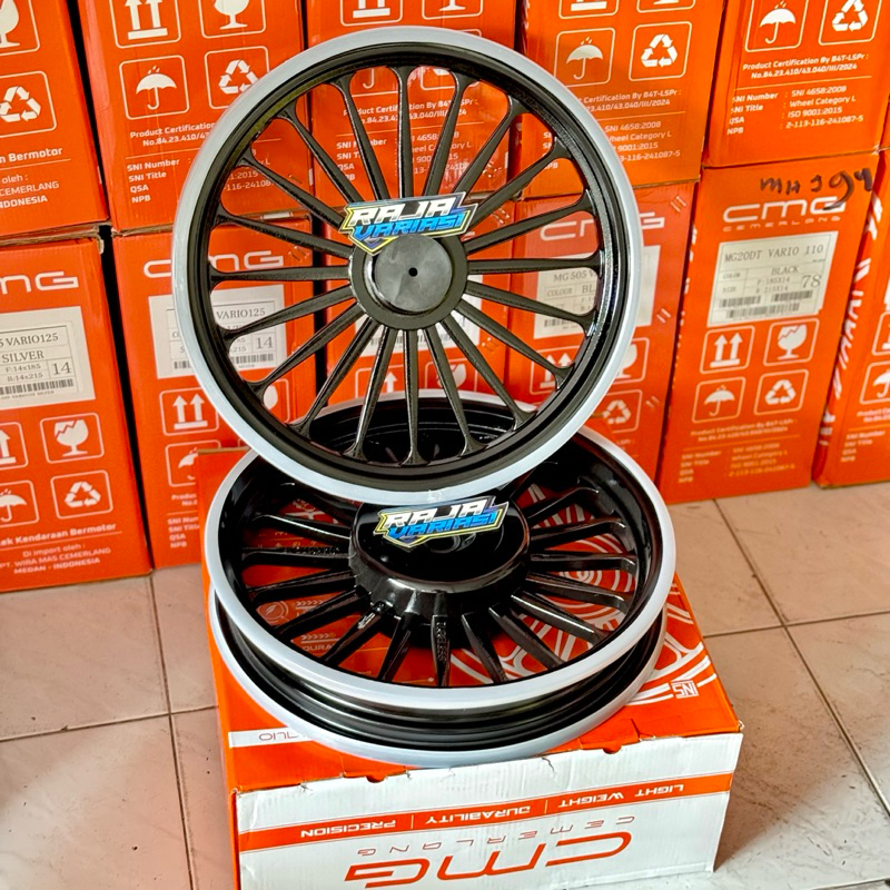 Velg Racing CMG MG20 KWDT CNC Ring 14 x 185 / 215 Palang 20 Untuk Yamaha Mio & Mio M3 , Honda Beat /
