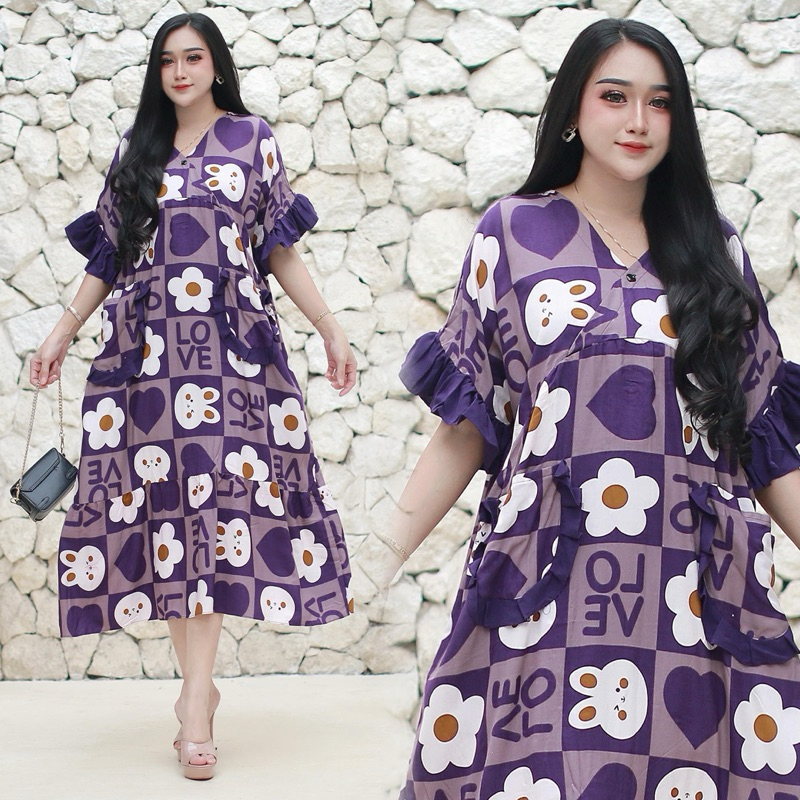 Loli dres saku/dres rayon/dres jumbo/dres boneka