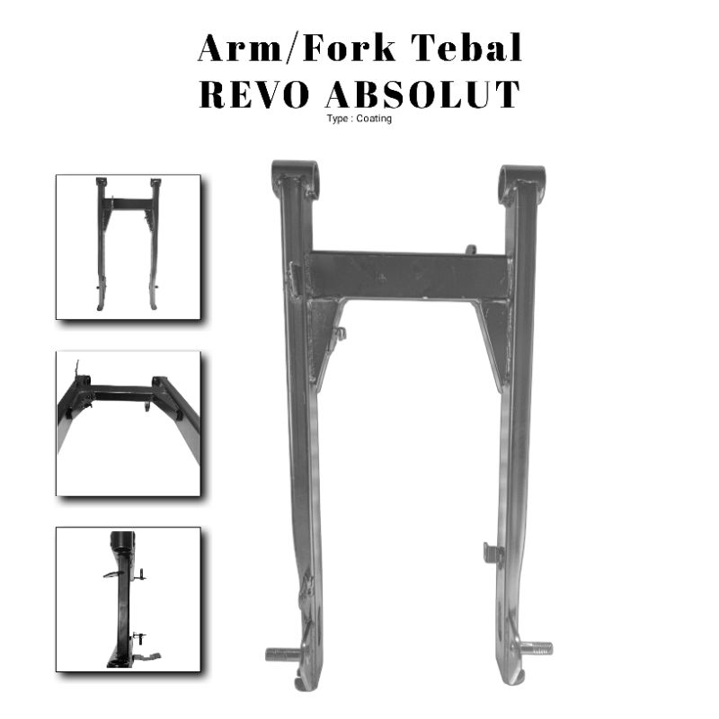FIX SWING AREM LENGAN AYUN HONDA REVO ABSOLUT TEBAL HITAM GLOSS BERKUALITAS