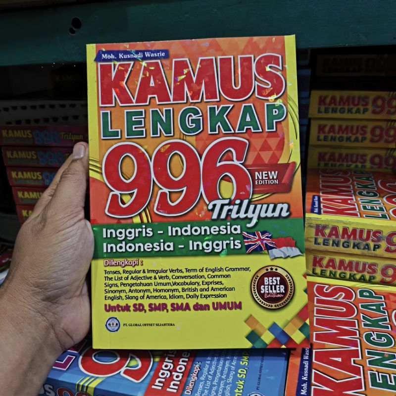 Kamus Lengkap 996 Triliun ukuran besar ( 14*21 ) CM Inggris Indonesia