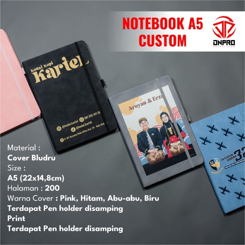 

PROMO Notebook A5 Custom/Blocknote Custom/Buku Catatan Harian/Notebook Premium/Buku Agenda