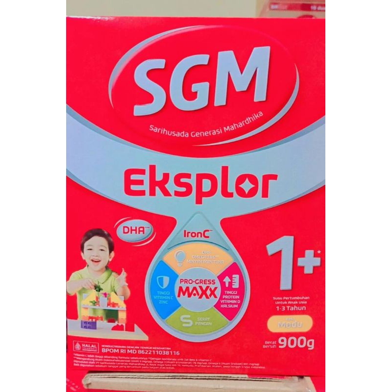 

SGM Eksplor 1+ dengan susu pertumbuhan Rasa Madu 900gr x 2