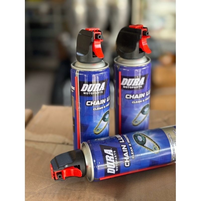 CHAIN LUBE DURA 300ML PRODUCT BY DAYTONA JAPAN ORIGINAL DURA MOTOPART PELUMAS RANTAI MOTOR PEMBERSIH