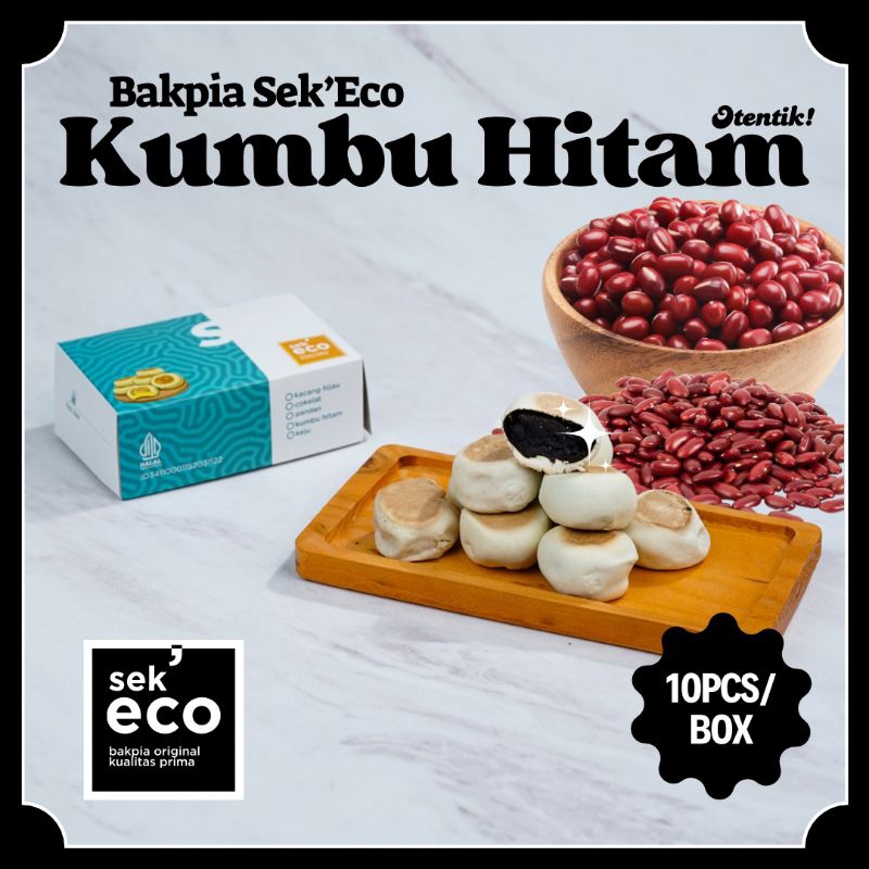 

BAKPIA SEKECO KUMBU HITAM | PREMIUM | ISI 10 | OLEH - OLEH KHAS JOGJA