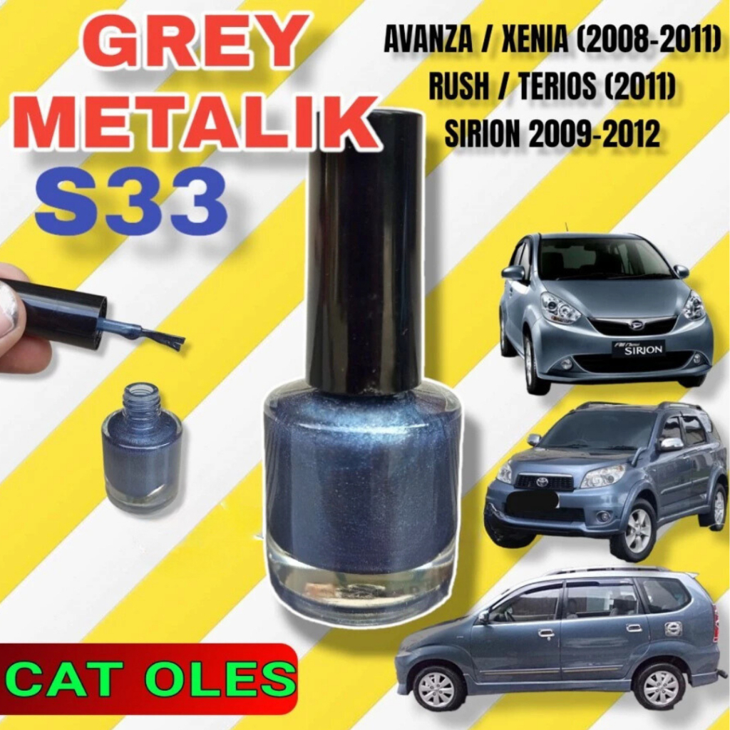Cat Grey Metalik S33 Cat Abu Avanza Xenia Dll Anti Baret Gores Mobil Avanza Xenia 2008-2011 Rush Ter