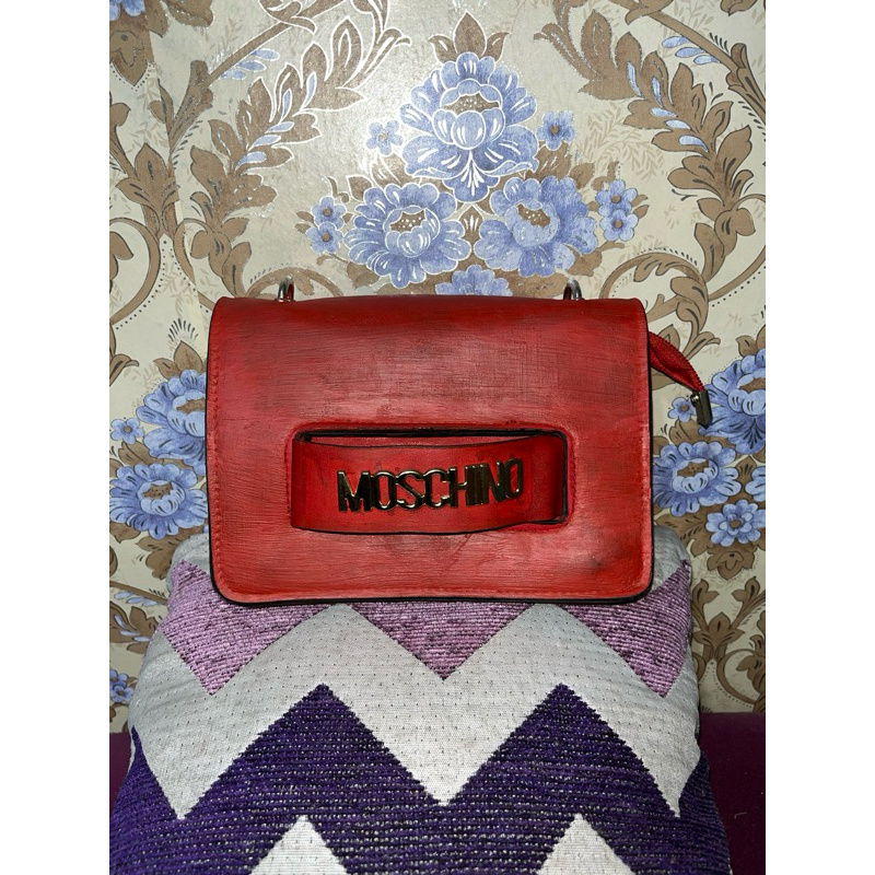 TAS PRELOVED MOSCHINO MERAH