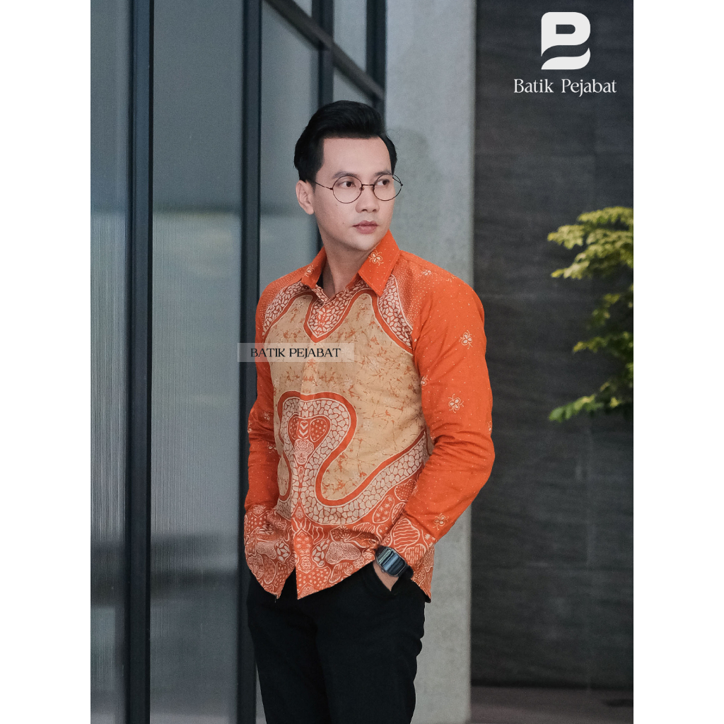 Kemeja Batik Slimfit Pria Lapis Furing Premium Lengan Panjang NARESWARA Batik Pejabat
