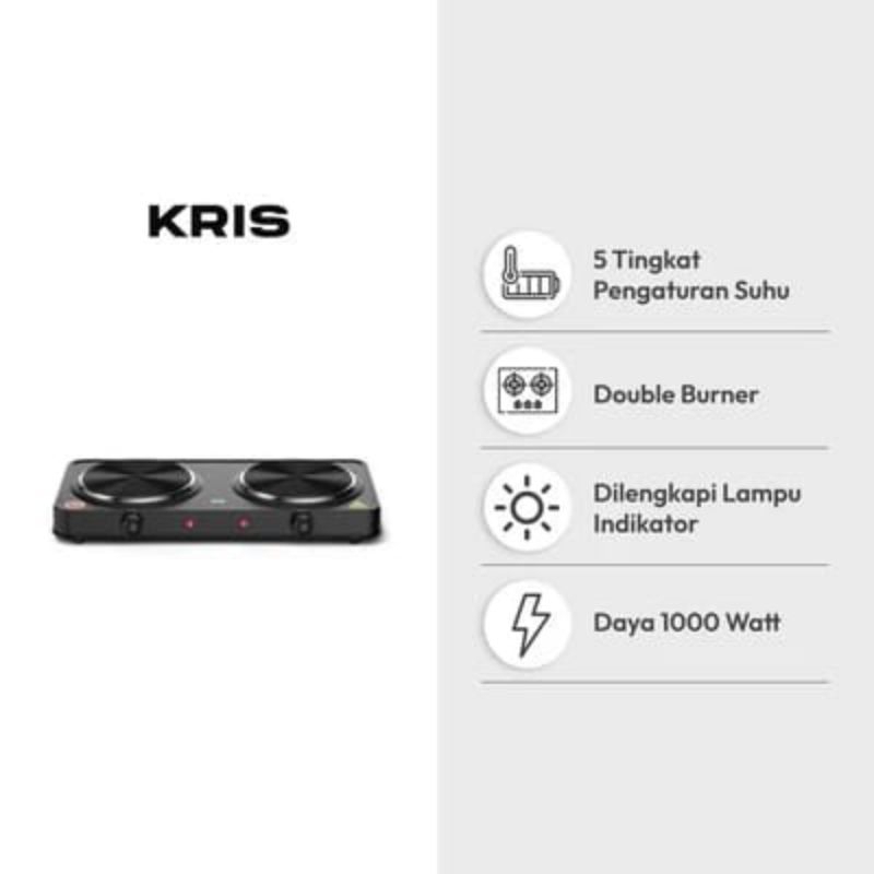 Kris Oven Toaster 21 Ltr 1000 Watt Hitam - Alat Memasak Modern dengan Berbagai Fungsi