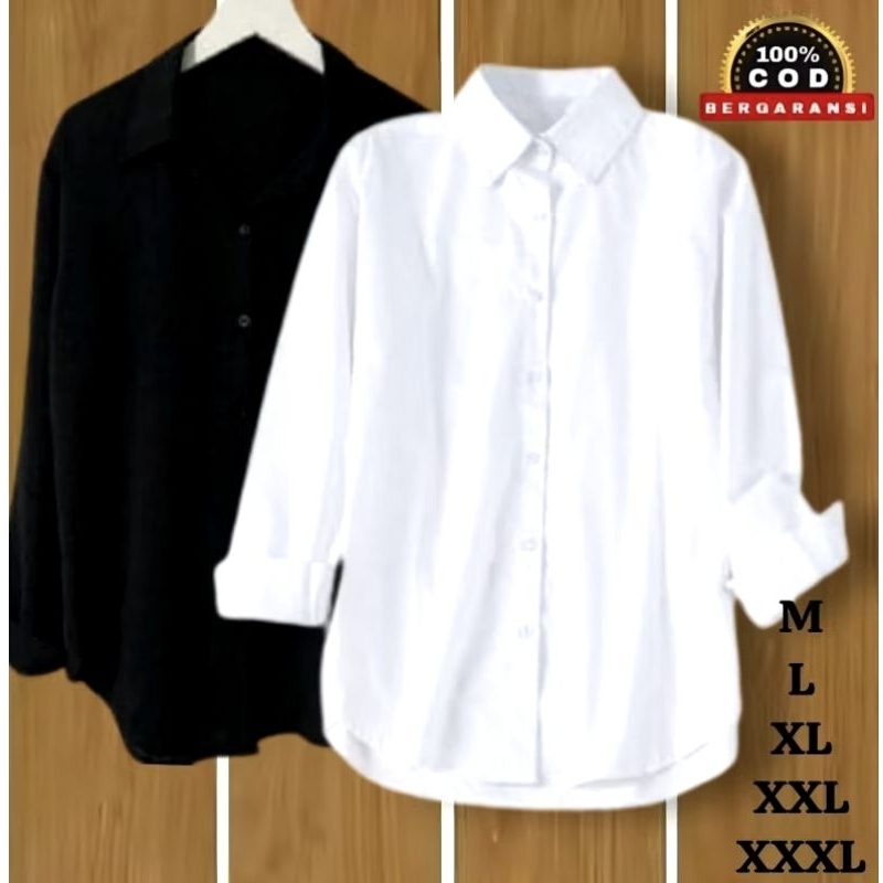 KEMEJA POLOS WANITA KEMEJA POLOS PUTIH KEMEJA POLOS HITAM KEMEJA WANITA KEMEJA KERJA WANITA KEMEJA H