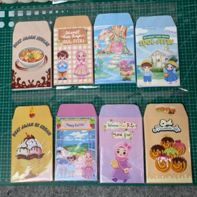 

10PCS AMPLOP LEBARAN MOTIF UNIK DAN LUCU / AMPLOP LEBARAN MURAH / ANGPAO LEBARAN MEDIUM