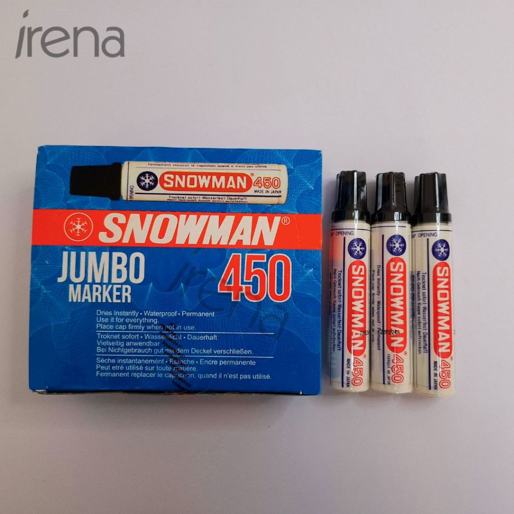 

Snowman Spidol White Board Marker Jumbo 450 Black