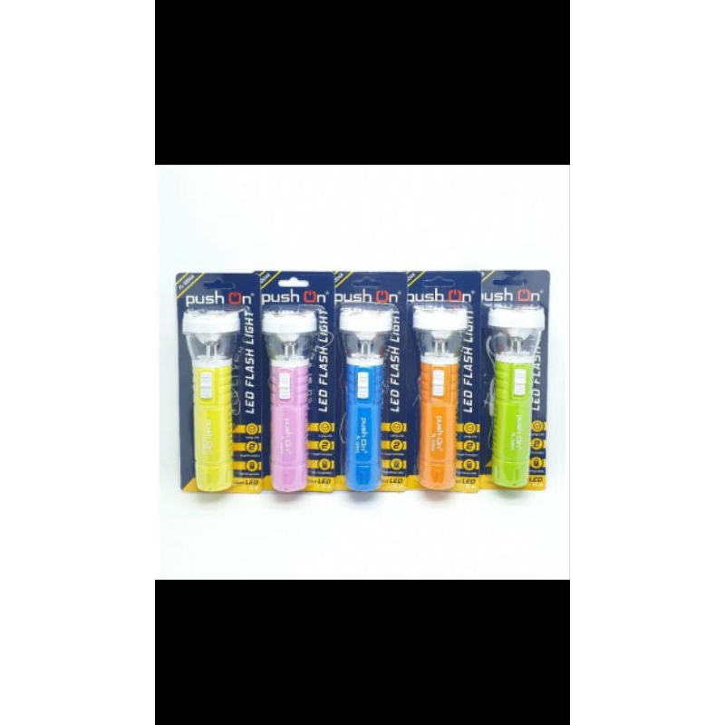 Senter PUSH ON 1004A/SENTER DENGAN LAMPU EMERGENCY