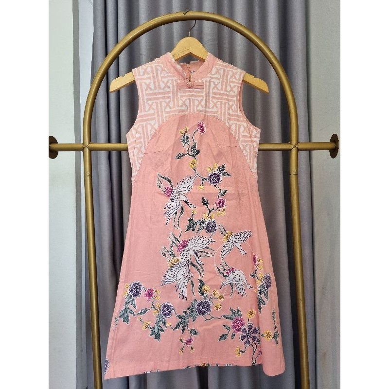 PRELOVED BATIK DRESS CHEONGSAM QIPAO