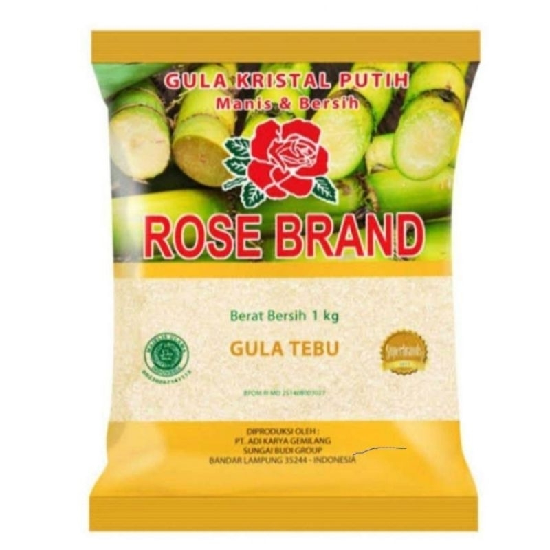 

ROSE BRAND Gula Pasir Tebu Kuning 1 kg