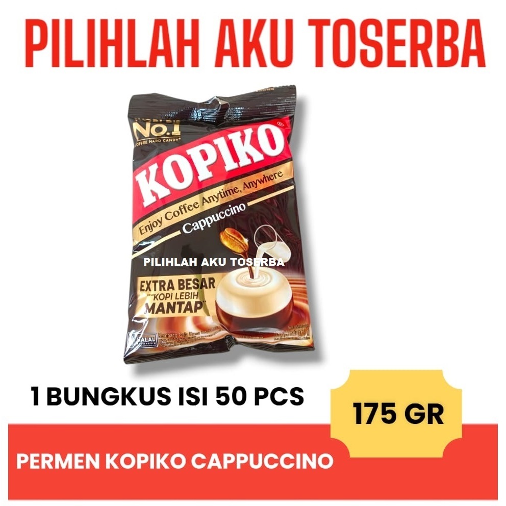 

Permen Kopi KOPIKO CAPPUCCINO CANDY - capucino candy 175 Gr (HARGA 1 BUNGKUS)