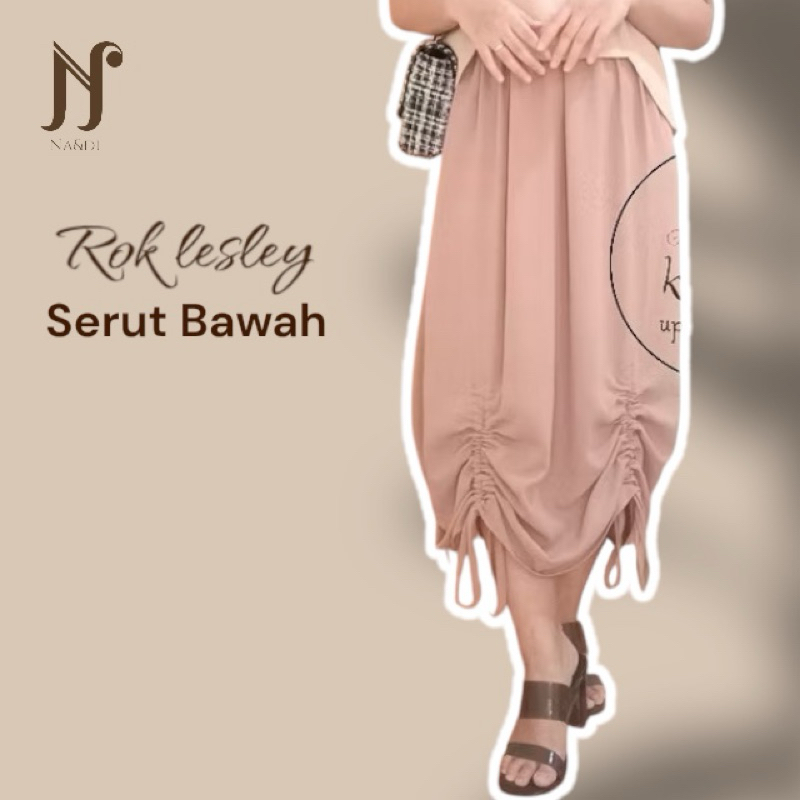Rok Serut / Rok serut bawah /Rok serut crinkel / Pakaian Wanita Terbaru