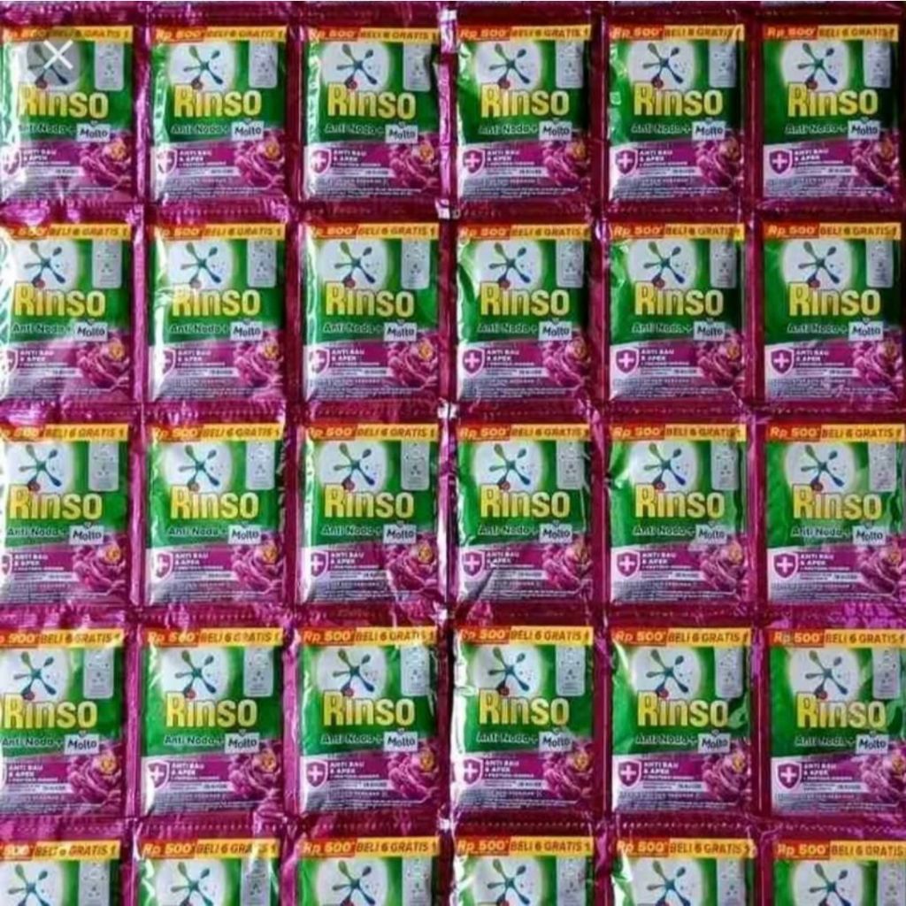 rinso cair 42 pcs ecer 500 rinso cair gope 18 ml