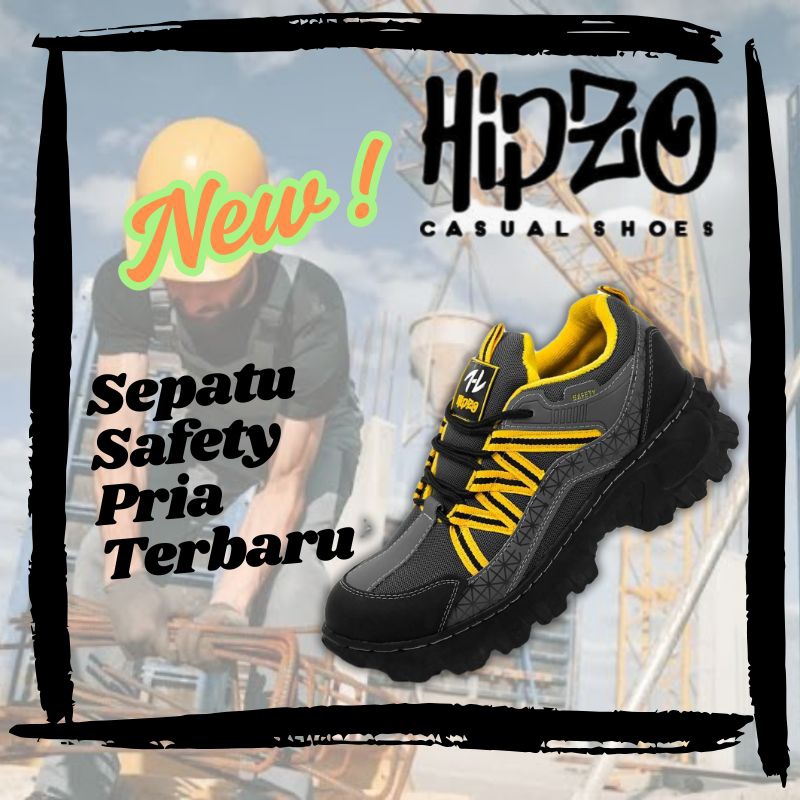 Sepatu Safety Ujung Besi Terbaru HIPZO M059