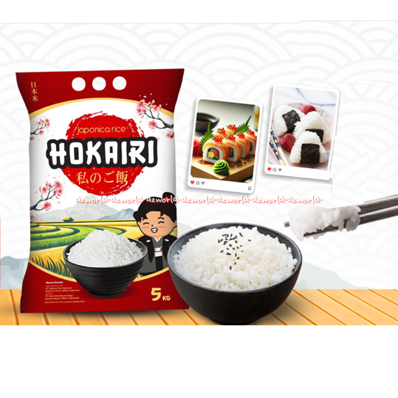 

Hokairy 5kg Japanica Rice Beras Pulen Jepang Natural Rice Cocok Untuk Sushi Beras Berkualitas Tinggi