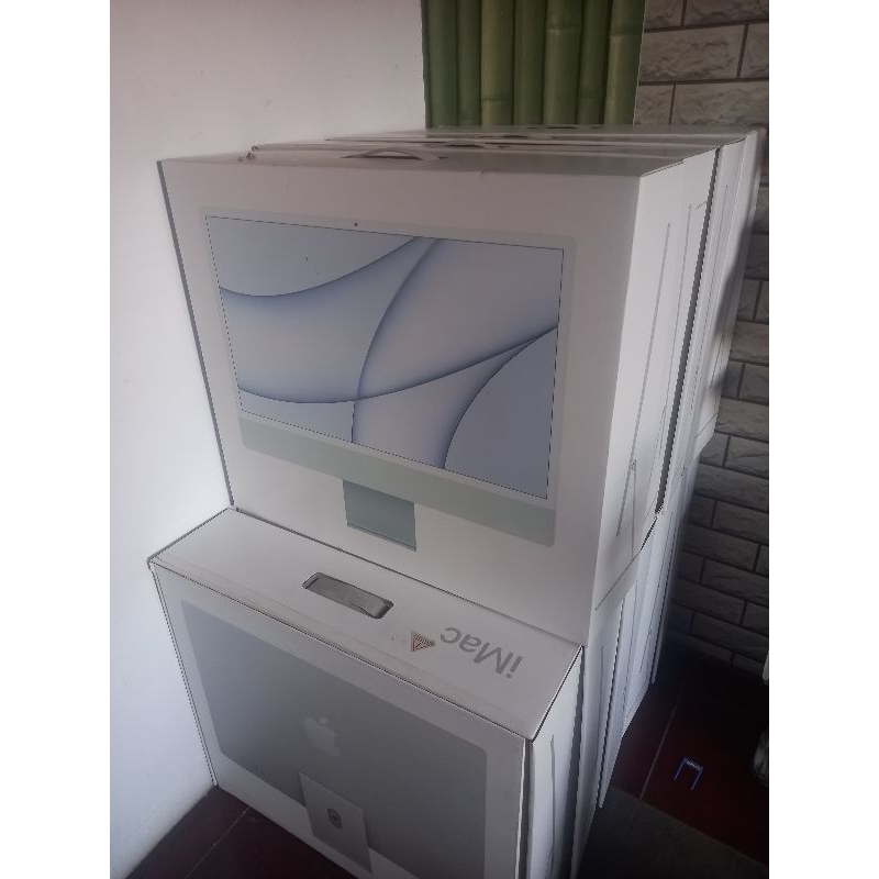 Kardus dus box Imac 24 inch tahun 2021 original fullset ex office