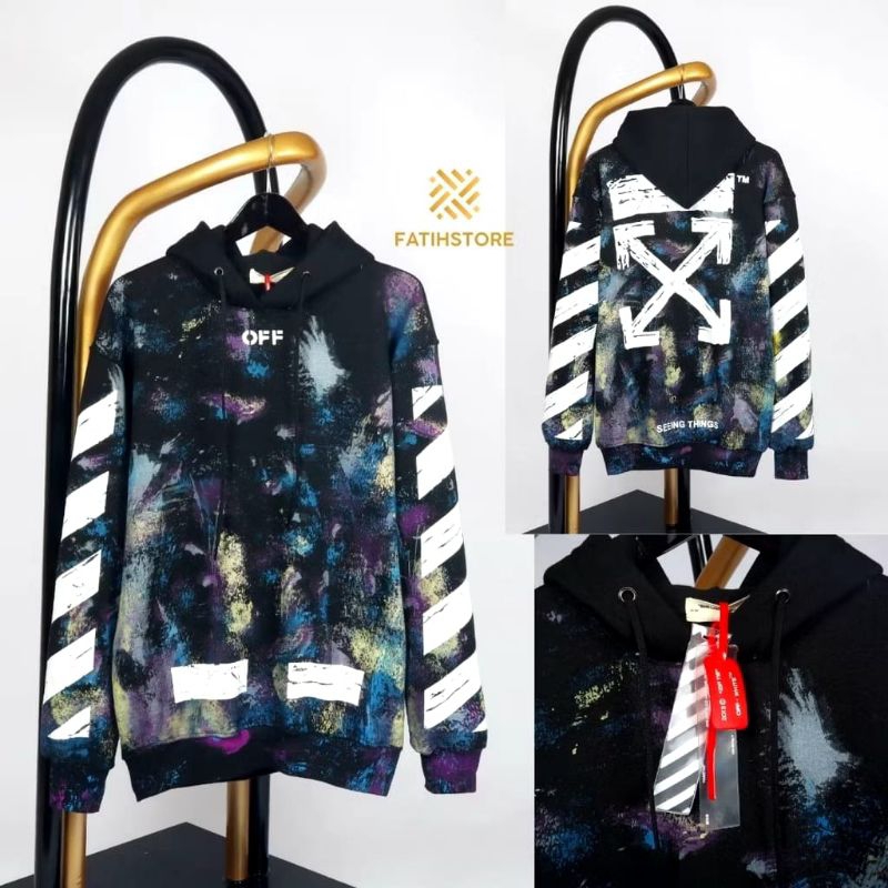 SWEATER CREWNECK OFFWHITE GRADIENT - OFFWHITE CREWNECK -SWEATER OFF-WHITE