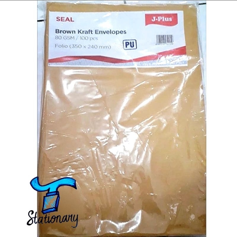 

Amplop Jplus Folio Coklat / Brown Kraft Envelope (Berlem).